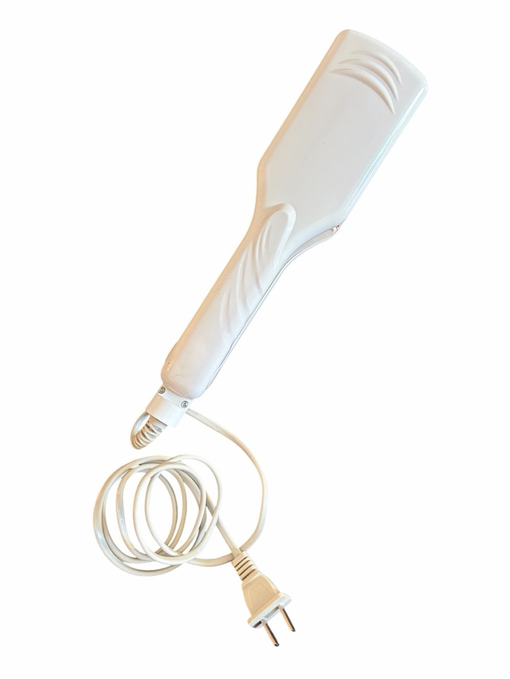 White and Pink Hair Waver Iron